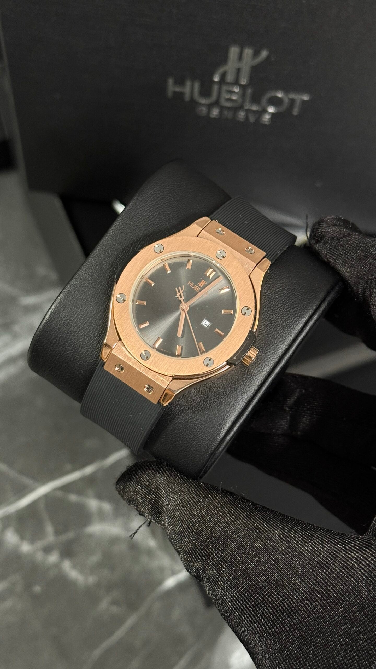 HBLT CLASSIC FUSION (ORO ROSA/GRIS) 33MM