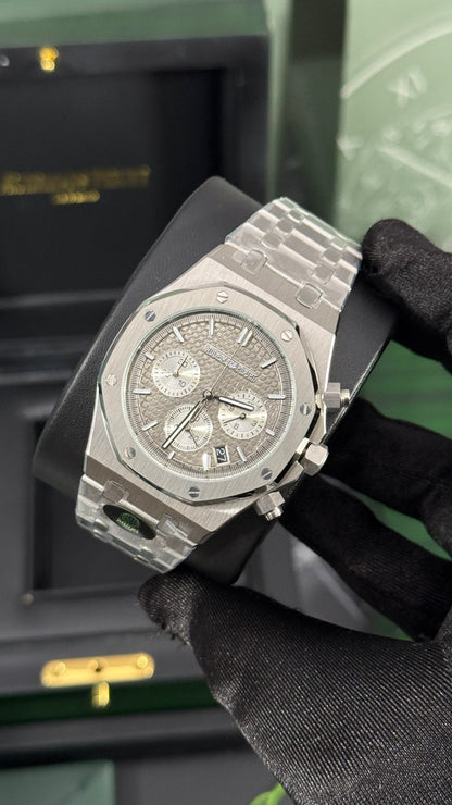 AP ROYAL OAK CRONÓGRAFO (PLATA/GRIS)