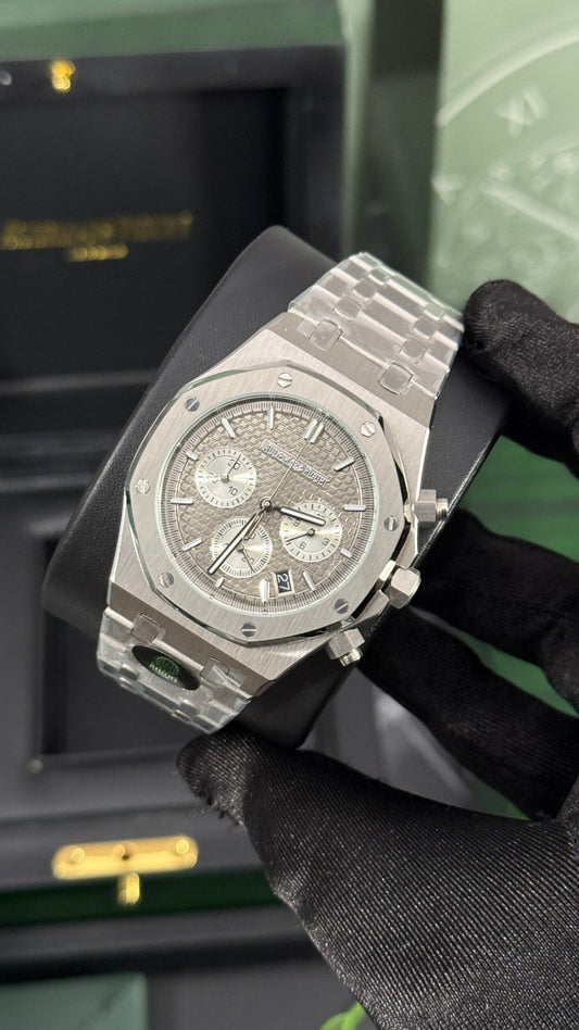 AP ROYAL OAK CRONÓGRAFO (PLATA/GRIS)