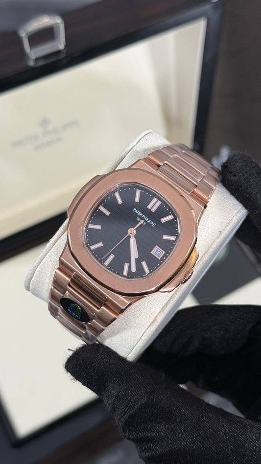 PP NAUTILUS (ORO ROSA/NEGRA)