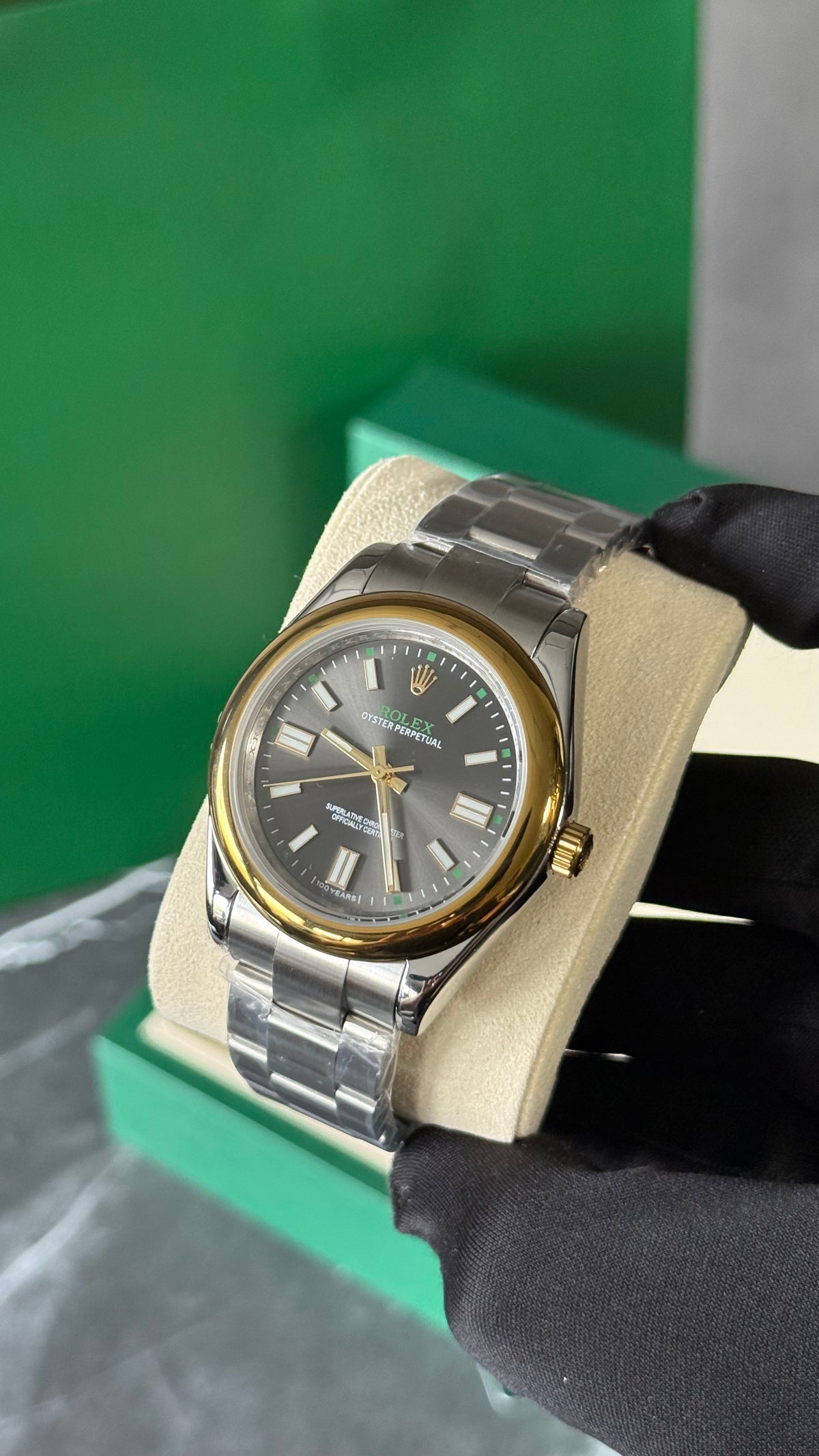 RLX OYSTER PERPETUAL (PLATA/ORO) 100 YEARS 41 mm