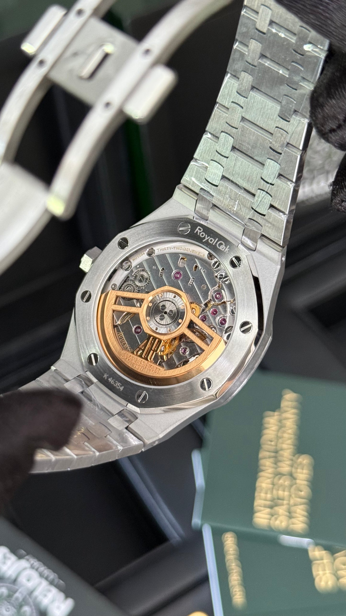 AP ROYAL OAK (PLATA/ NEGRO) SUPERCL0N