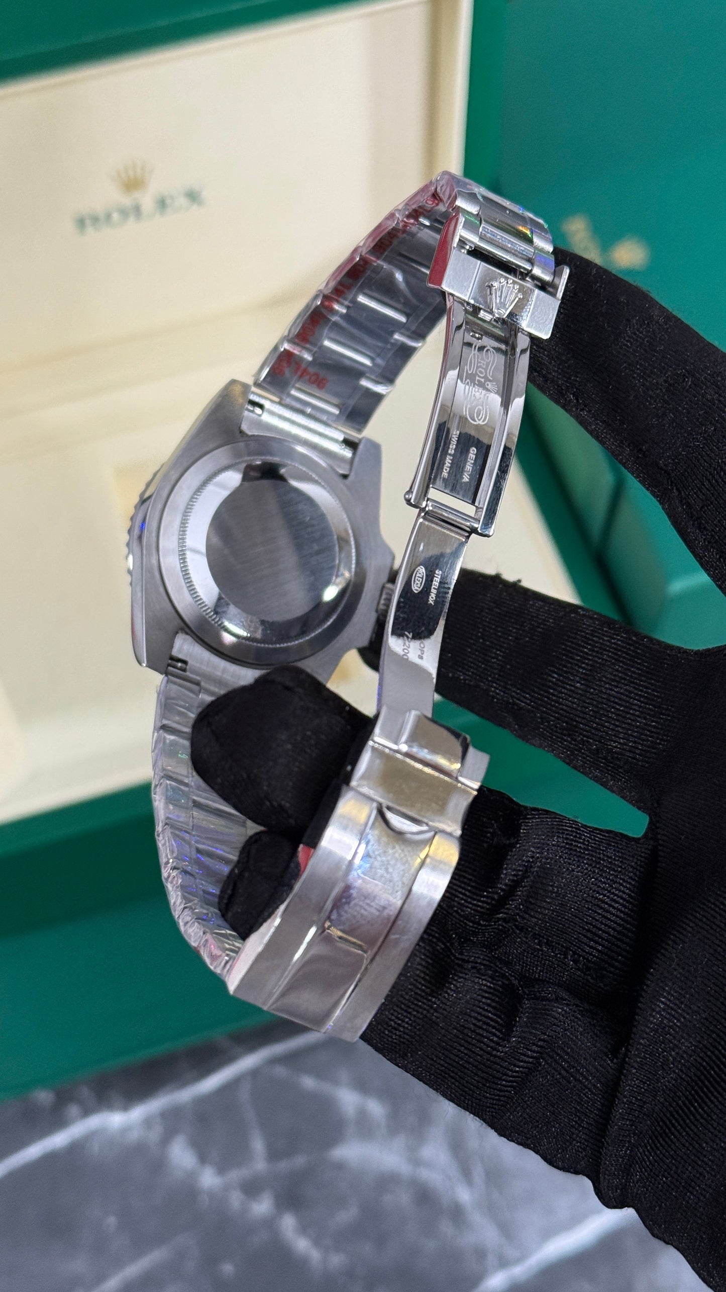 RLX GMT-MASTER II PLATA DIAMANTES