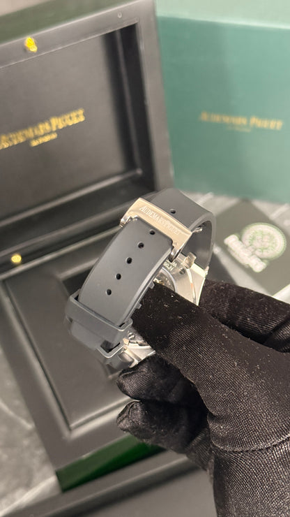 AP ROYAL OAK CAUCHO (PLATA/BLANCO)