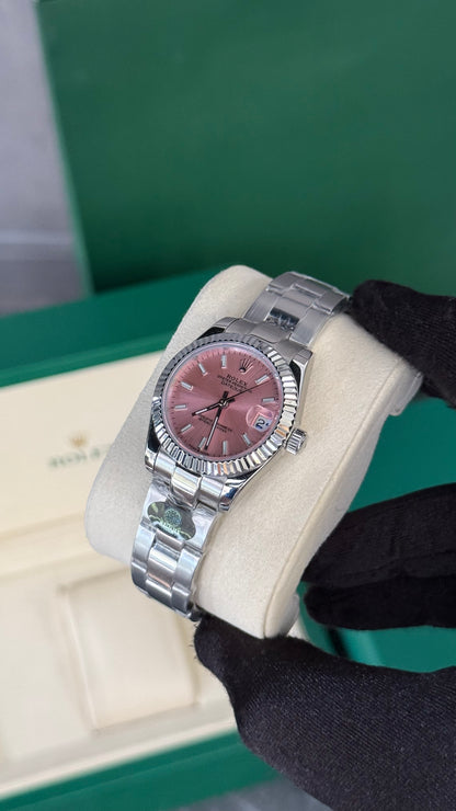 RLX DATEJUST (PLATA/ ROSA) 31 mm