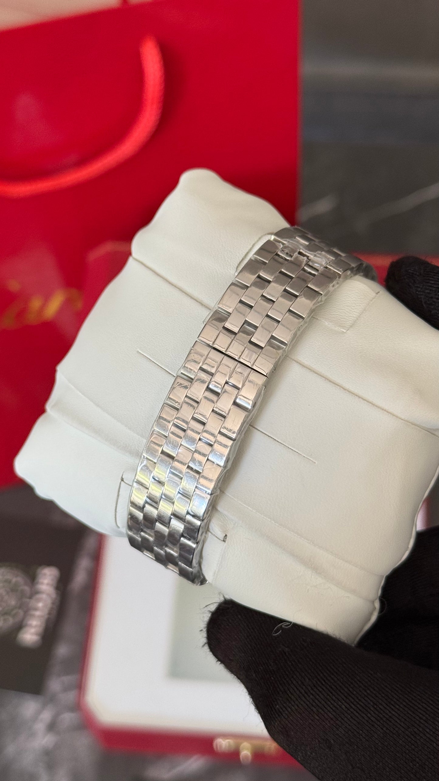 CRT PANTHÈRE (PLATA/ BRILLANTE) 28MM
