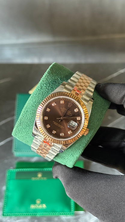 RLX DATEJUST JUBILEE (PLATA/ORO ROSA) 41mm
