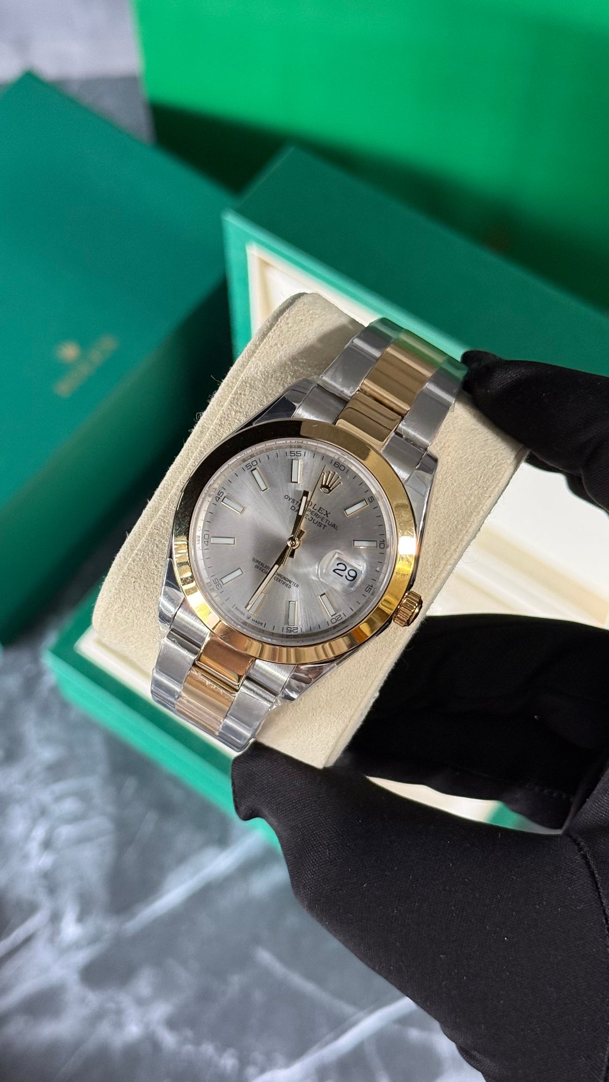 RLX DATEJUST (BICOLOR/GRIS) LISO