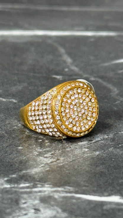 Anillo diamantes full oro