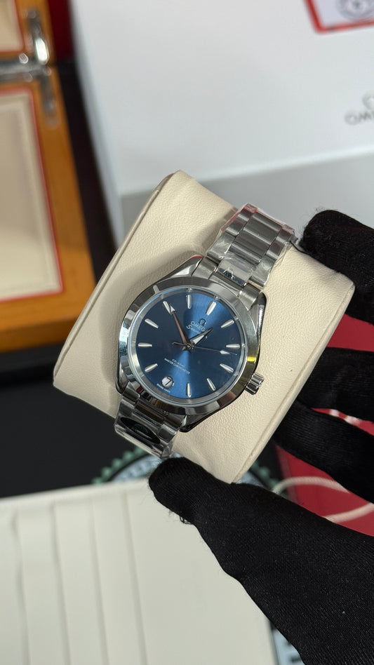 OMG AQUA TERRA (PLATA/AZUL) 34mm