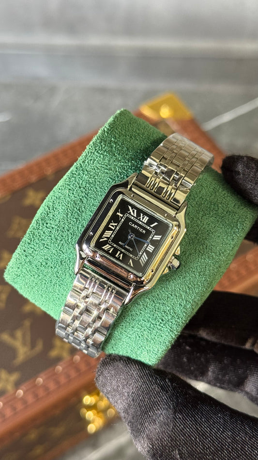 CRT PANTHÈRE PLATA / NEGRO 28mm