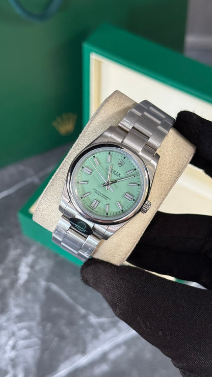 RLX OYSTER PERPETUAL (PLATA/MENTA) 36MM