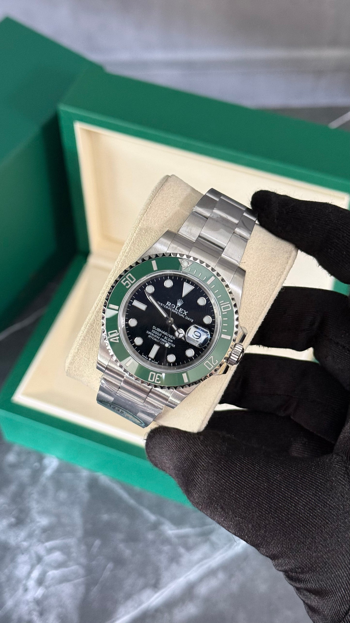RLX SUBMARINER KERMIT (NEGRO/VERDE) SUPERCL0N