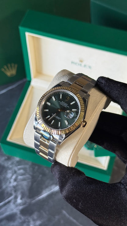 RLX DATEJUST (BICOLOR/ VERDE)