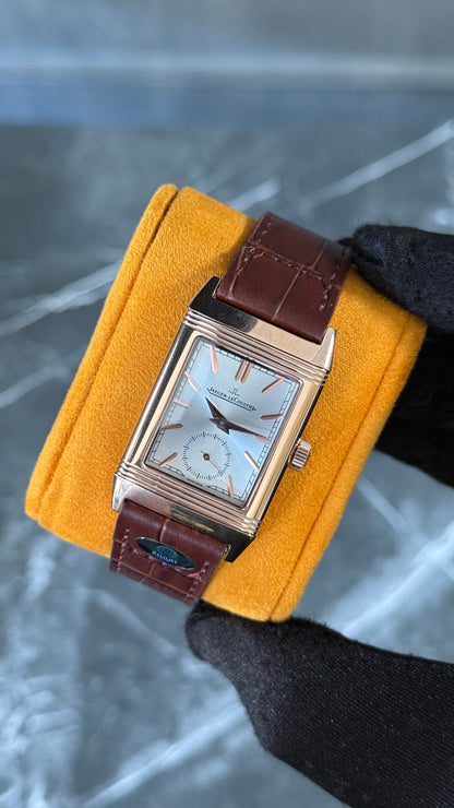 JGR -LEC TRIBUTE SMALL SECONDS LONDRES (MARRÓN/ BLANCO/ ORO ROSA)