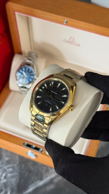 OMG AQUA TERRA (ORO/ NEGRO) 41mm