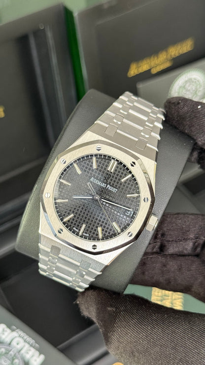AP ROYAL OAK (PLATA/ NEGRO) SUPERCL0N