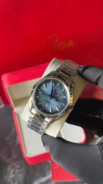 OMG AQUATERRA (PLATA/AZUL CELESTE) 41mm