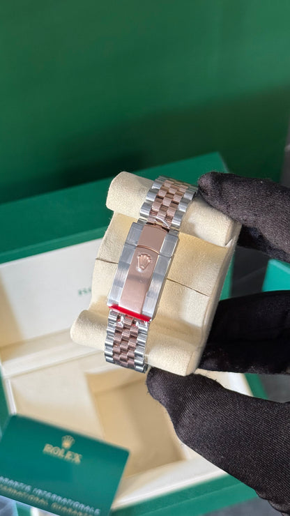 RLX DATEJUST BICOLOR (ORO ROSA / PLATA) CHOCOLATE (SUPERCL0N)