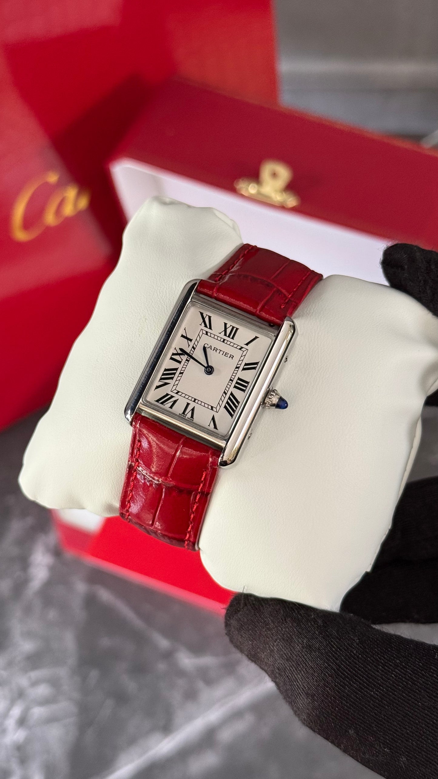 CRT TANK LOUIS (ROJO/ PLATA) 26MM