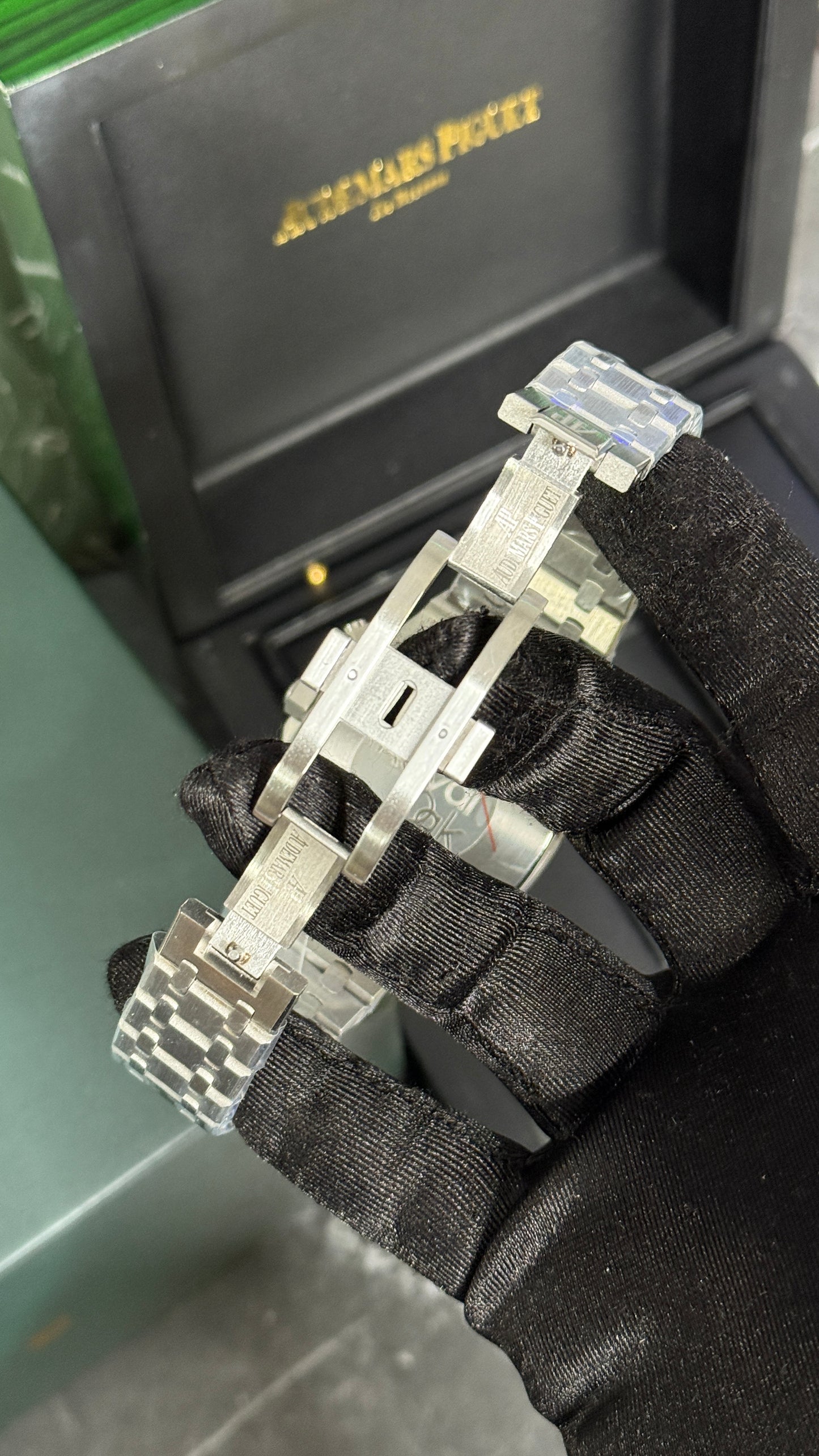 AP ROYAL OAK CRONÓGRAFO (PLATA/VERDE)