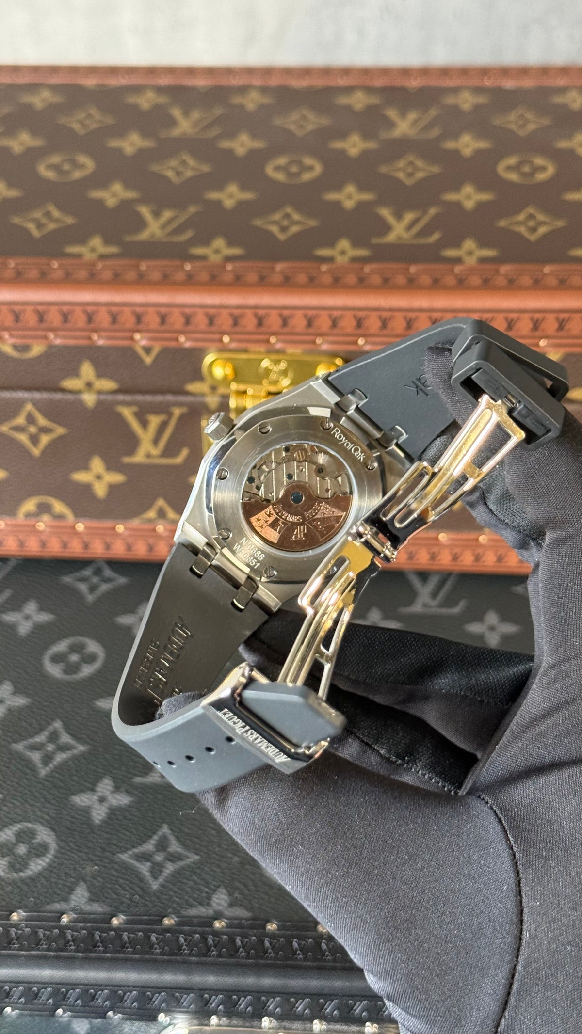 AP ROYAL OAK TURBILLON (PLATA/NEGRO/CHOCOLATE )