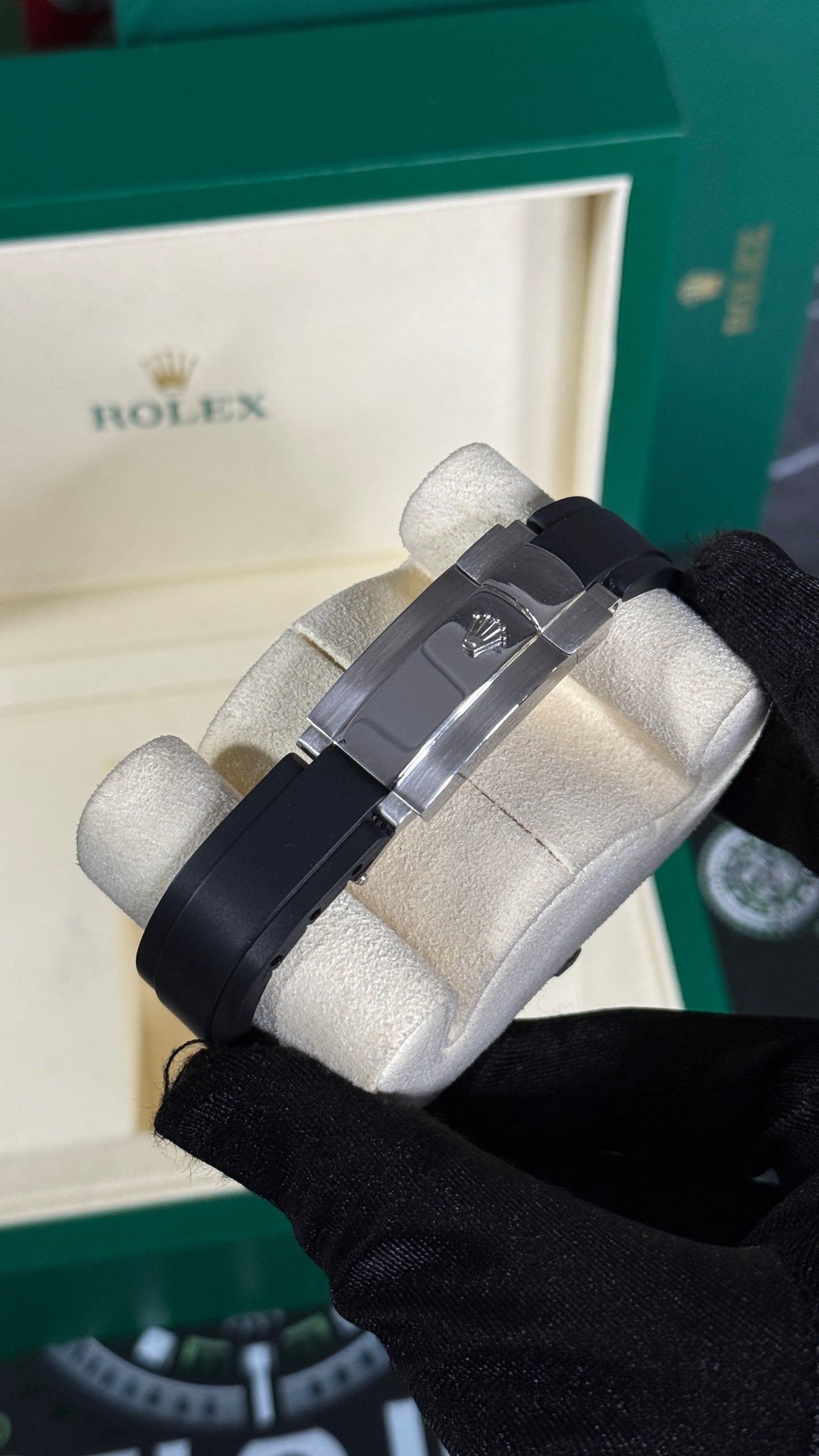 RLX SKY-DWELLER (PLATA/NEGRO) CAUCHO