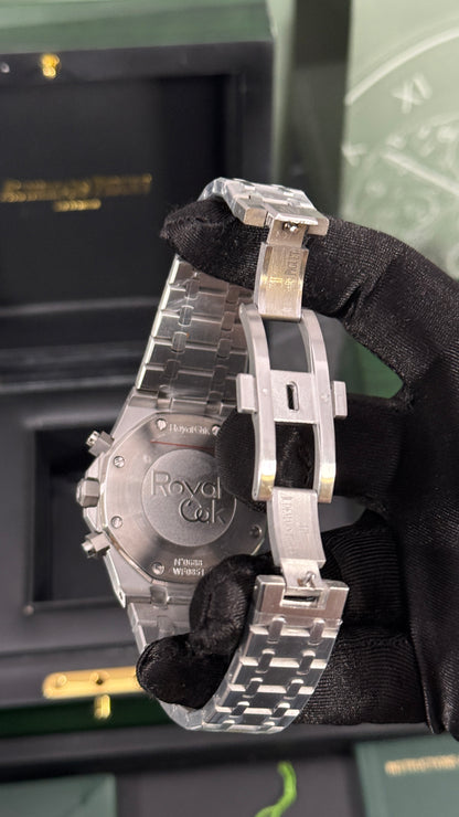 AP ROYAL OAK CRONÓGRAFO (PLATA/BLANCO)