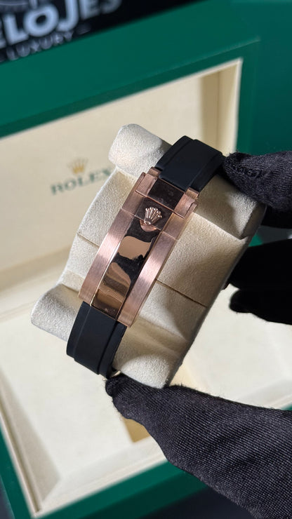 RLX YACHT-MAST (ORO ROSA / NEGRO) GOMA 40MM