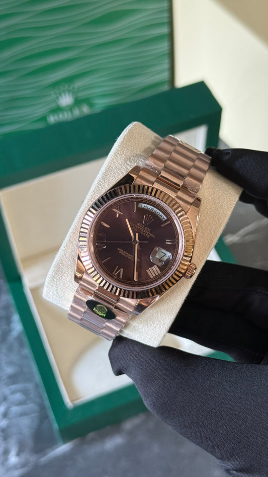 RLX DAY-DATE (ORO ROSA / CHOCOLATE) 2025
