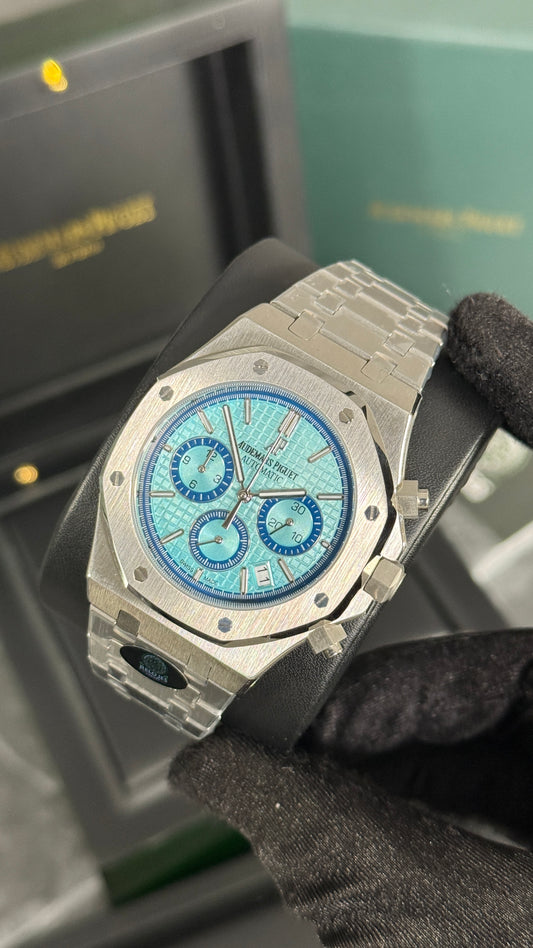 AP ROYAL OAK CRONÓGRAFO (PLATA/AZUL CLR)