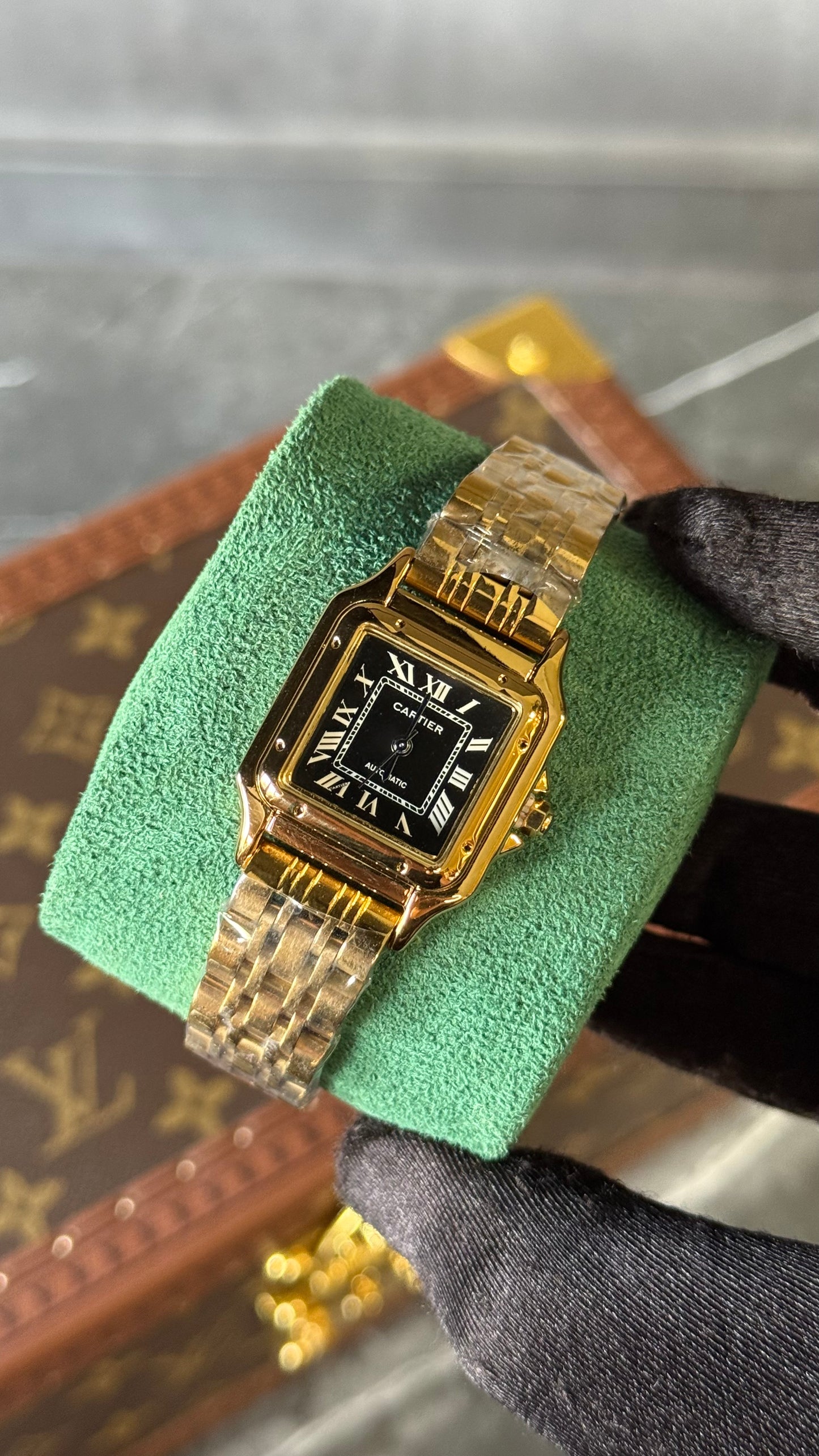 CRT PANTHÈRE DORADO / NEGRO 28mm