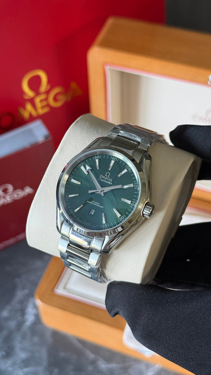 OMG AQUA TERRA (VERDE/PLATA) 41mm