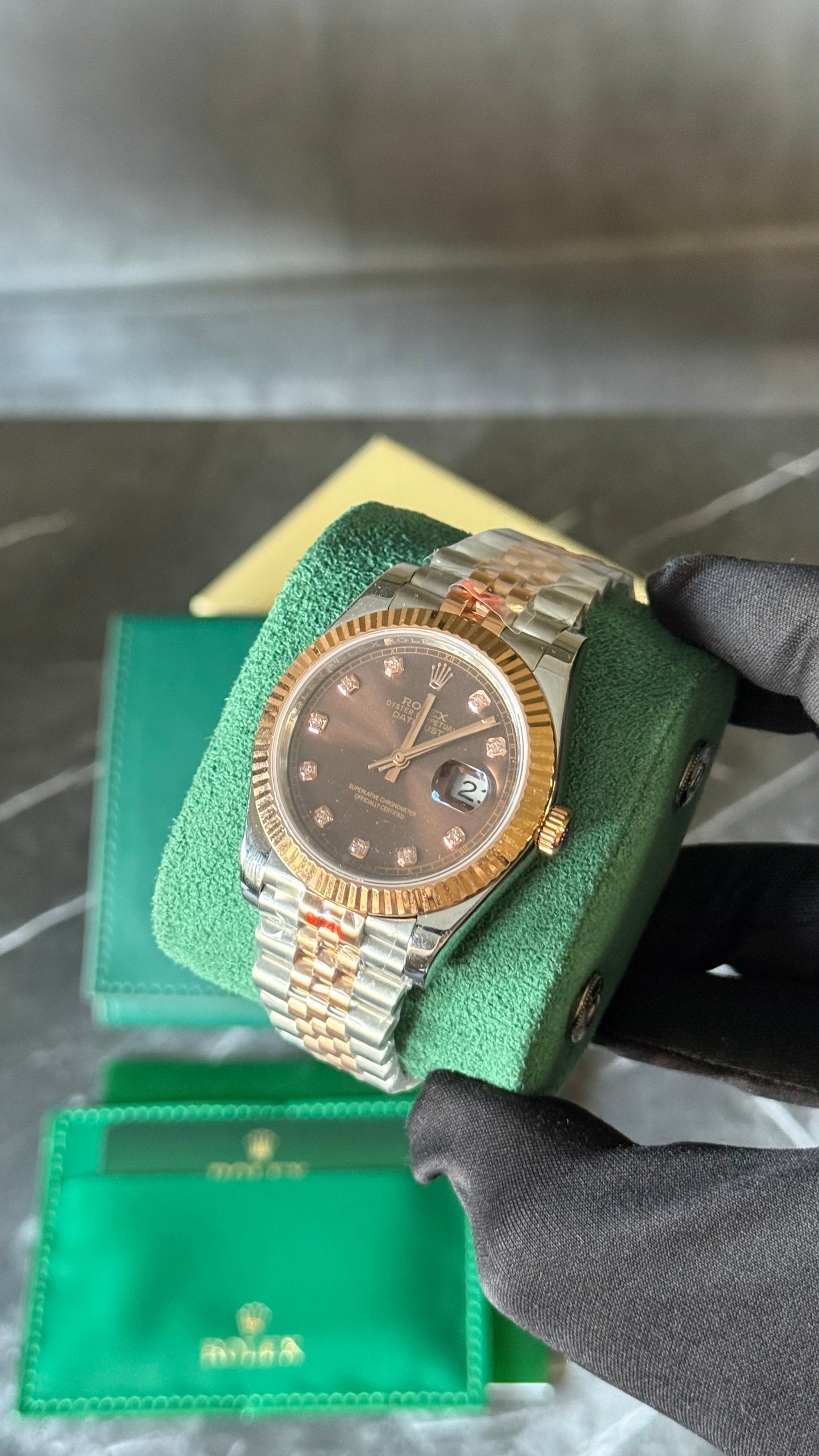 RLX DATEJUST JUBILEE (PLATA/ORO ROSA) 41mm