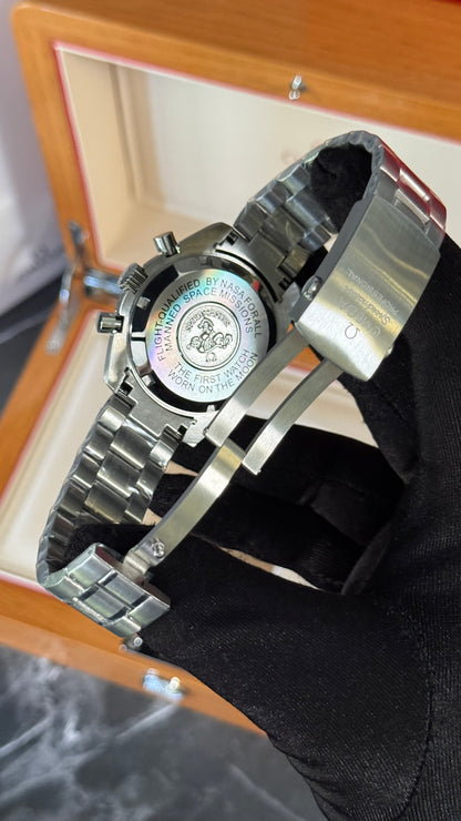 OMG SPEEDMASTER (NEGRO/PLATA) CUARZO