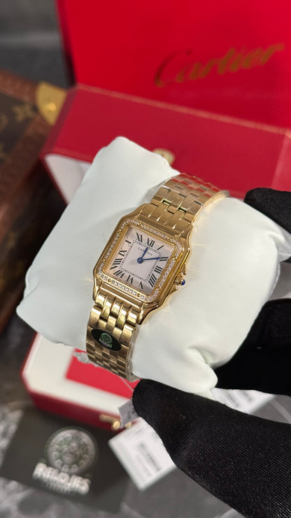CRT PANTHÈRE (ORO/ BRILLANTE) 28MM