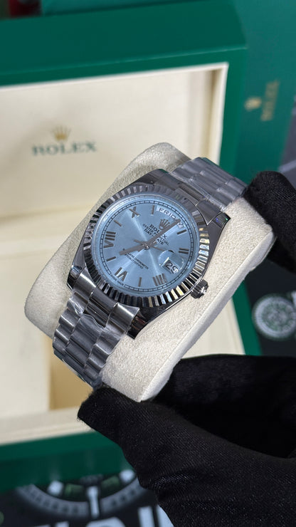 RLX DAY-DATE (PLATA/AZUL) 36MM