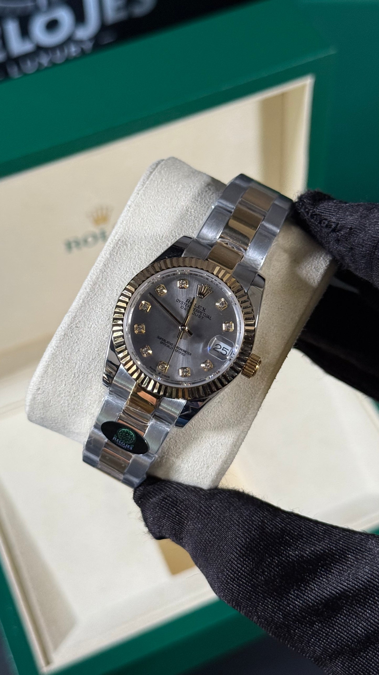 RLX DATEJUST BICOLOR BR GRIS 31MM
