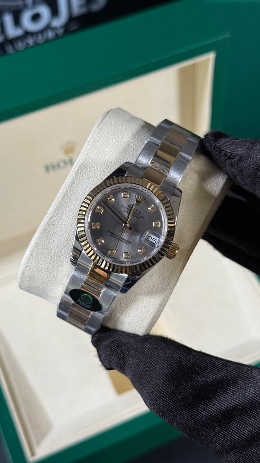 RLX DATEJUST BICOLOR BR GRIS 31MM