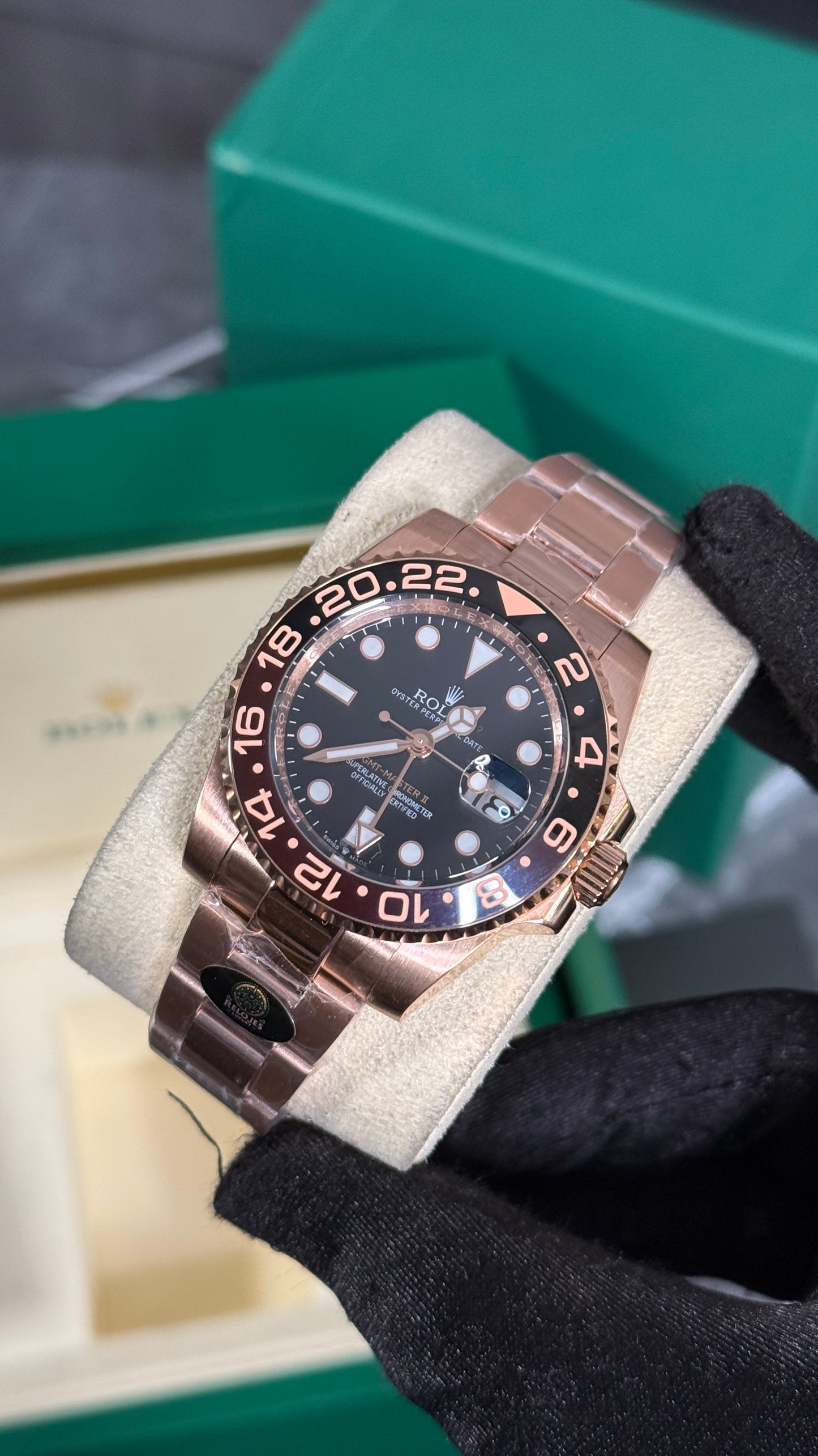 RLX GMT-MASTER II (ORO ROSA)