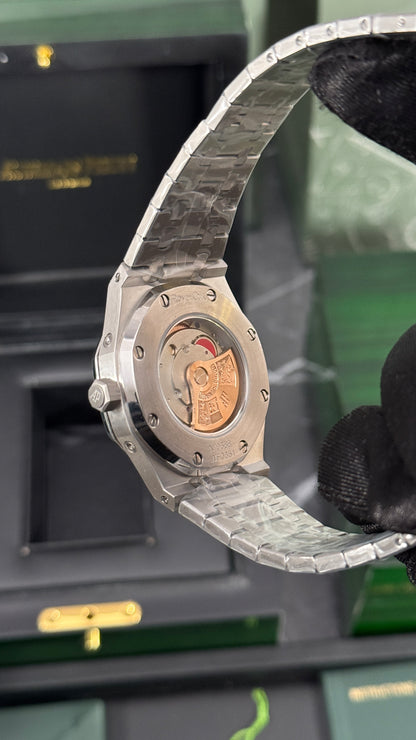 AP ROYAL OAK CALENDARIO (PLATA/AZUL)