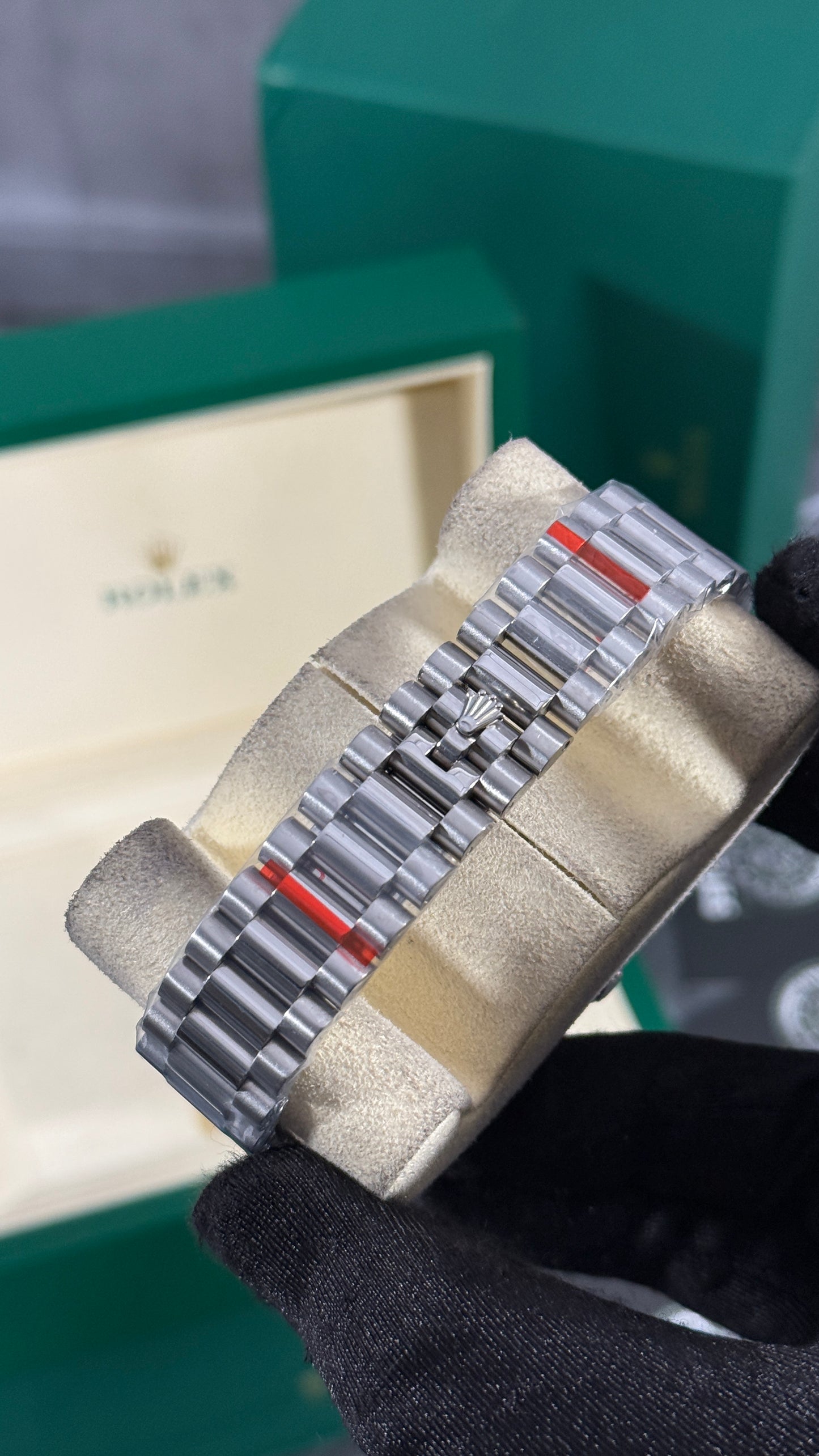 RLX DAY-DATE (PLATA/AZUL CLARO-ARABIC)