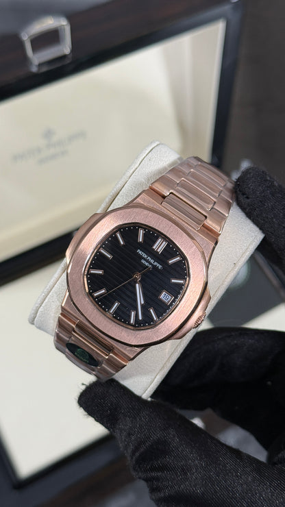 PP NAUTILUS (ORO ROSA/NEGRA)