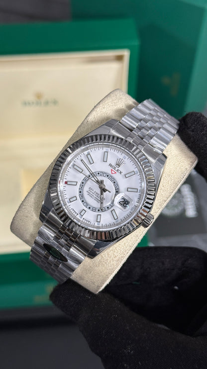 RLX SKY-DWELLER JUBILEE (PLATA/BLANCO)