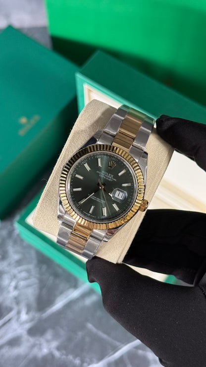 RLX DATEJUST (BICOLOR / VERDE) OY