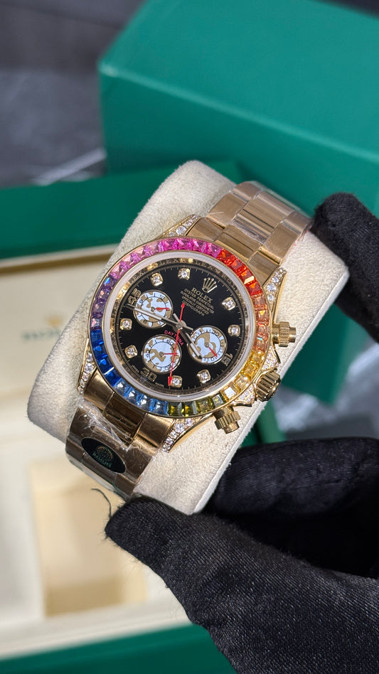 RLX DAYTONA RAINBOW (ORO/NEGRO)