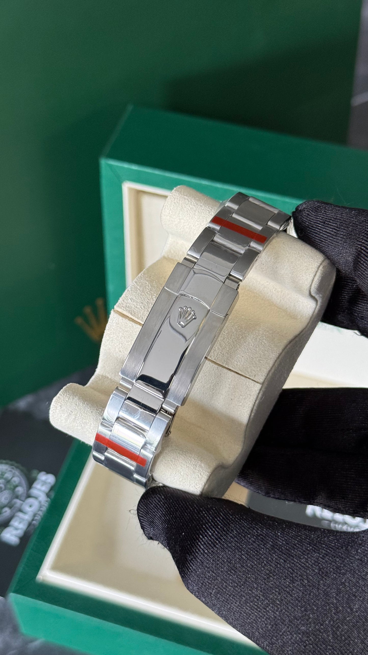 RLX DAY-DATE PLATA/ NEGRO SER