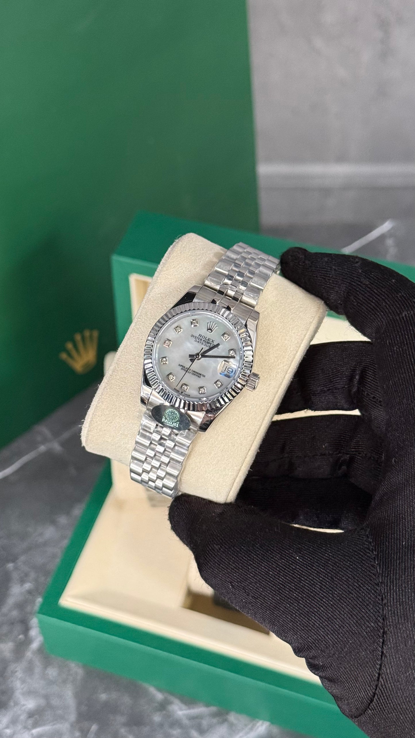 RLX DATEJUST JUBILEE CORAL PLATA 31MM