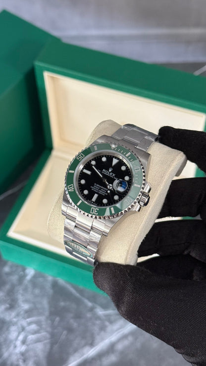 RLX SUBMARINER KERMIT (NEGRO/VERDE) SUPERCL0N