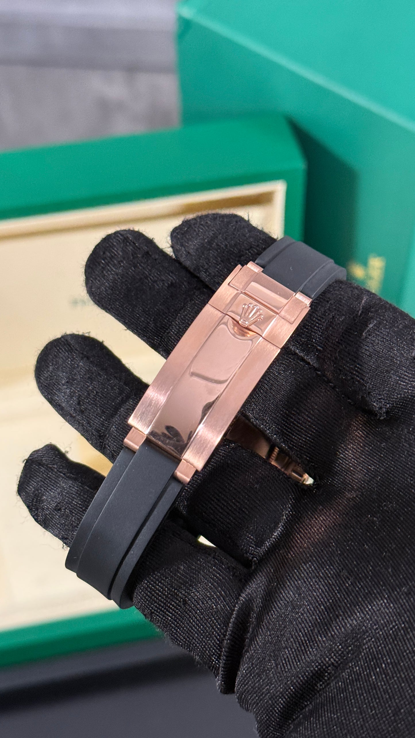 RLX DAYTONA (ORO ROSA/NEGRO) GOMA V2